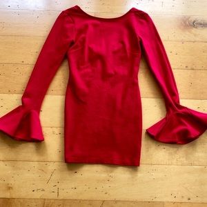 Nasty Gal Red Tight Dress XXS Sexy Stretch Mini